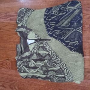 COOGI multi color green sweater